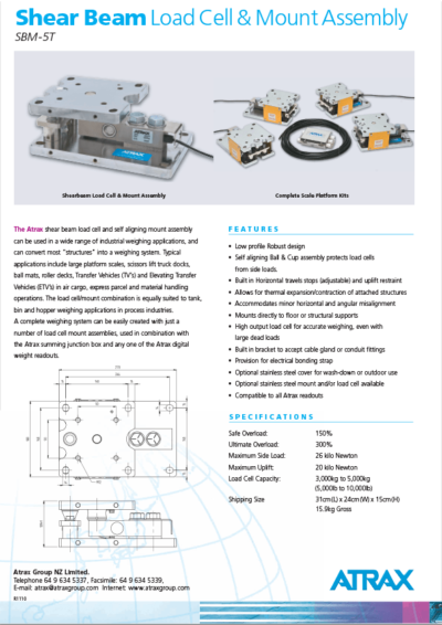 Load Cell and Mount Assemblies | Cargo Scales | Atrax Group